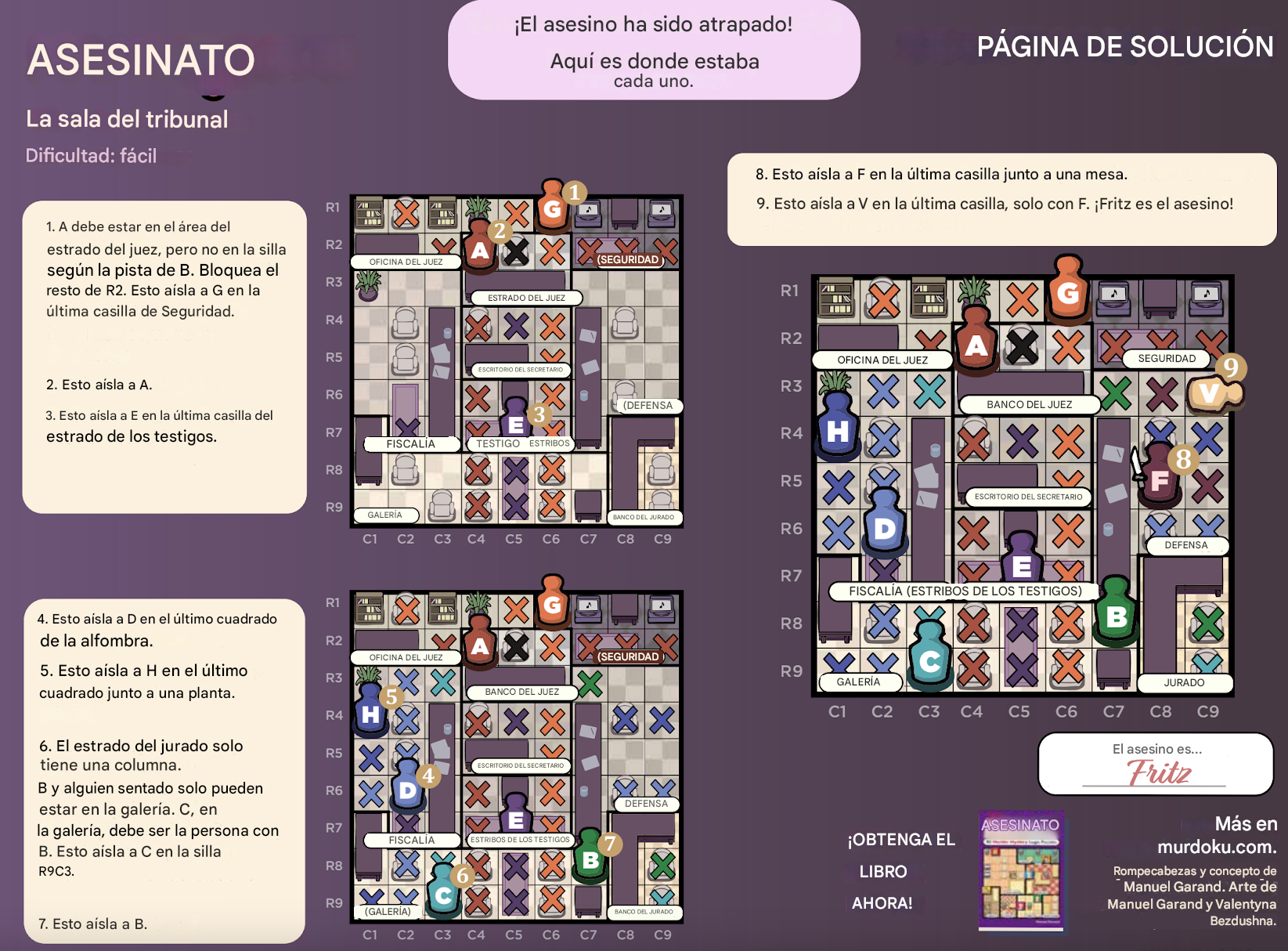 La sala del tribunal solucion del puzzle