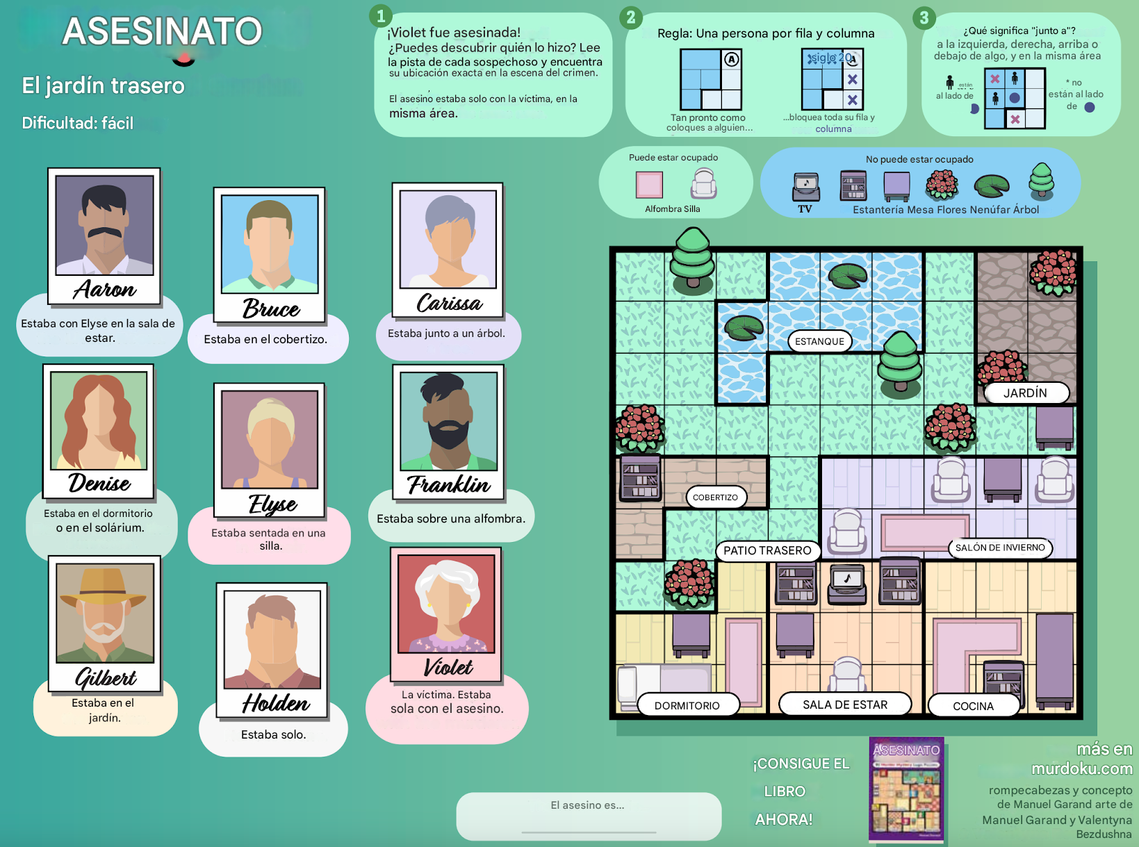 El jardin trasero carta del puzzle